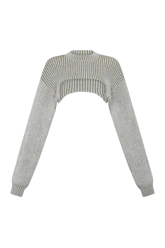 Turritella Shrug Ivory Green