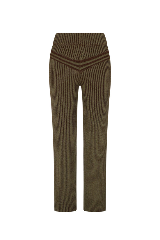 Corriente Pant Green Brown